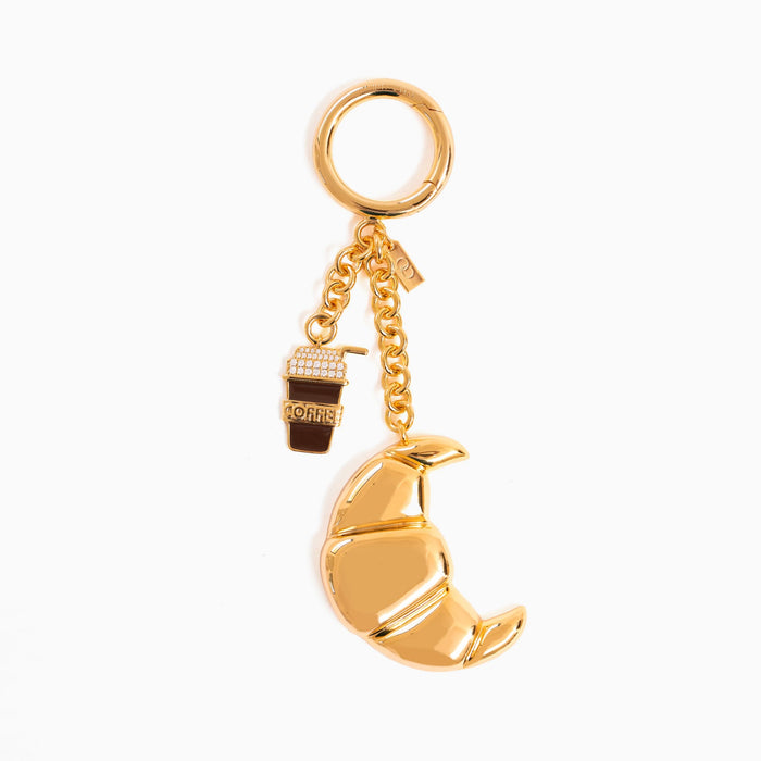 Coffee & Croissant Bag Charm