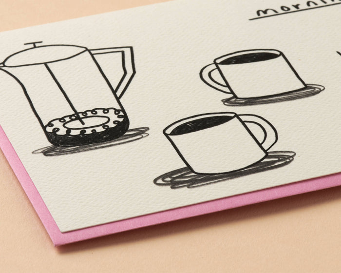 Coffee Cups Greeting Card - Love, Valentine, Anniversary