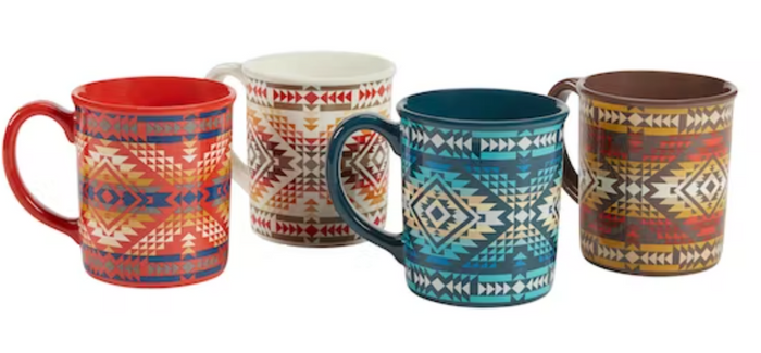 Collectible Ceramic Mug Set of 4