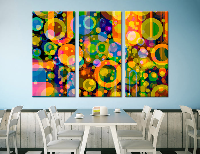 Colorful Triptych Canvas Print #1294