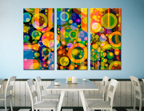 Colorful Triptych Canvas Print #1294