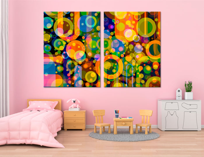 Colorful Triptych Canvas Print #1294