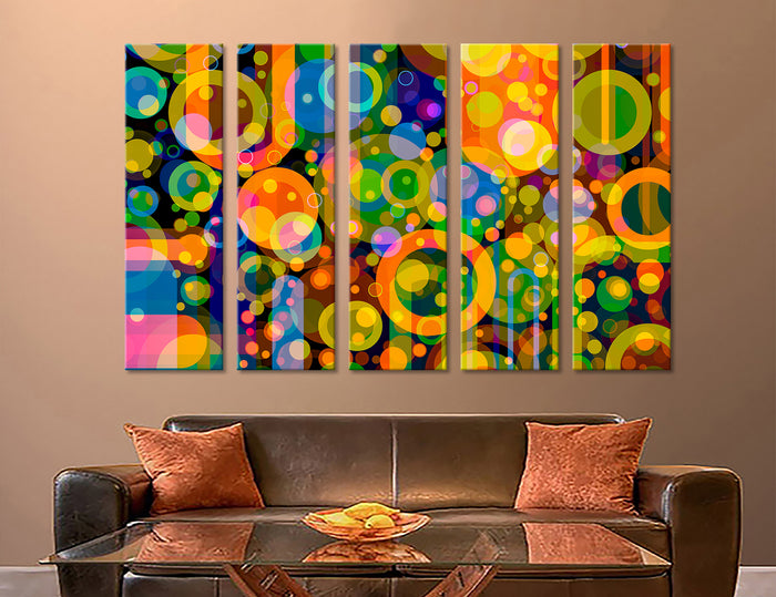 Colorful Triptych Canvas Print #1294