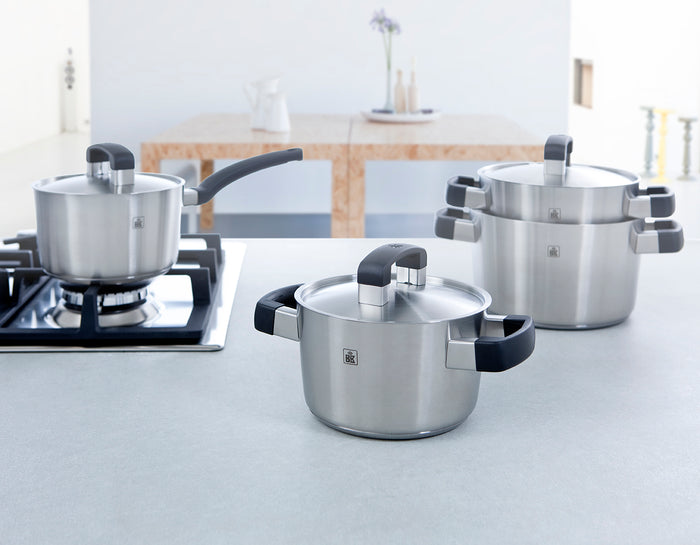 Conical Cool steelpan 16 cm met deksel