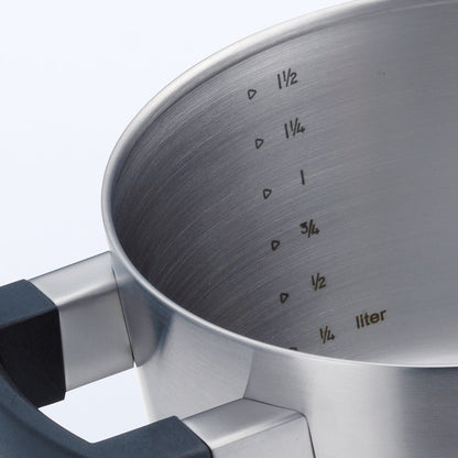 Conical Cool steelpan 16 cm met deksel