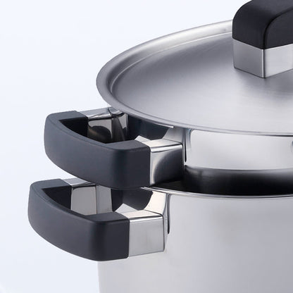 Conical Cool steelpan 16 cm met deksel