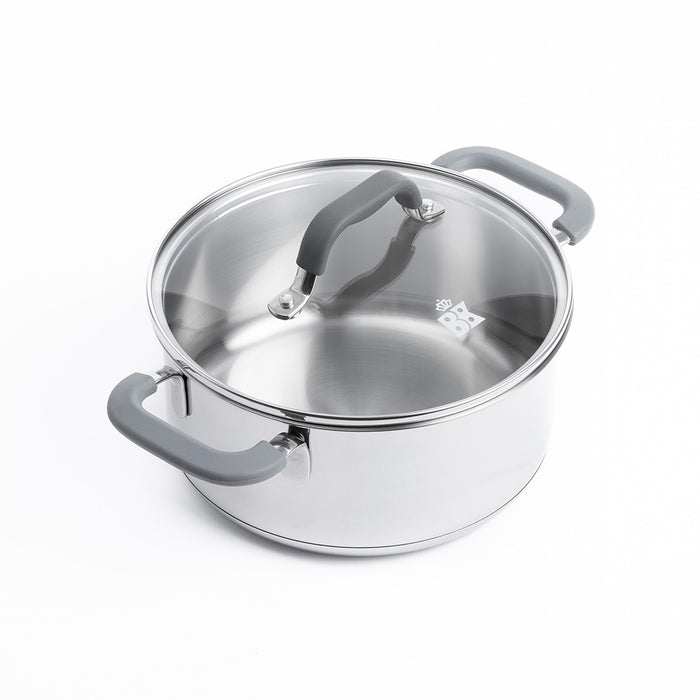Control 4-delige pannenset zilver, casserole