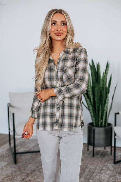 Corby Flannel Top