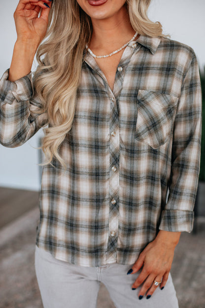 Corby Flannel Top