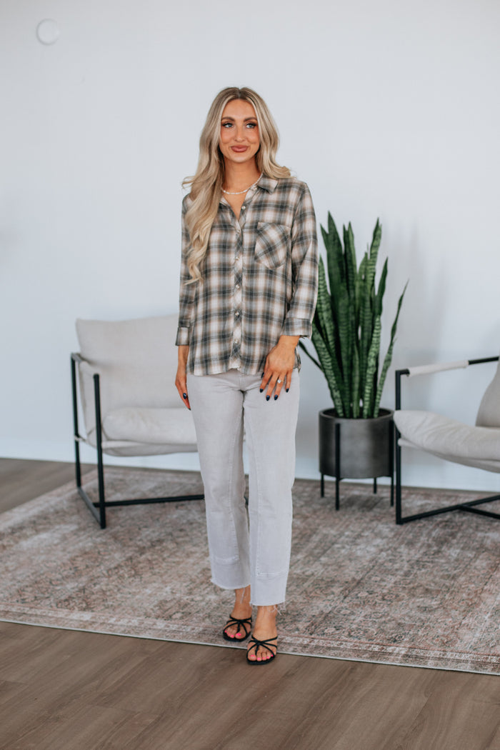 Corby Flannel Top