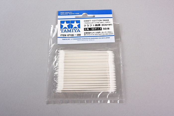 Craft Cotton Swabs (triangular, extra small) 50pcs Tamiya 87105