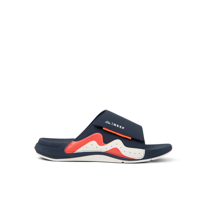 Cruiser Slide - Navy/White/Orange - Right Side View