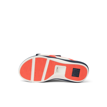Cruiser Slide - Navy/White/Orange - Underside View
