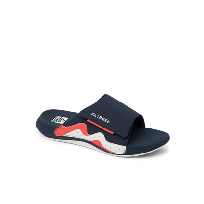 Cruiser Slide - Navy/White/Orange - Main View