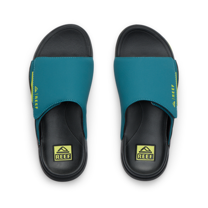 Cruiser Slide - Ocean/Lime/Purple - Top View