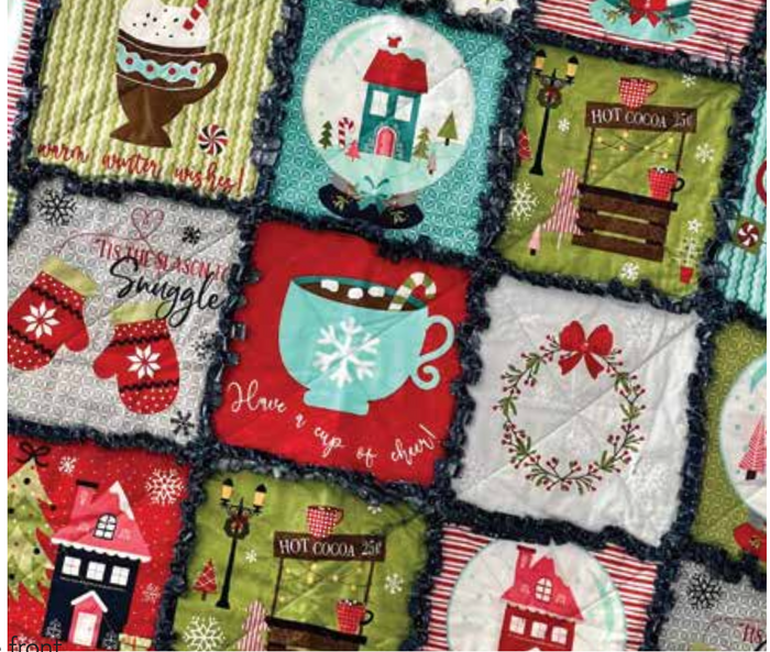 Cup of Cheer Rag Quilt (Downloadable Sewing Pattern)