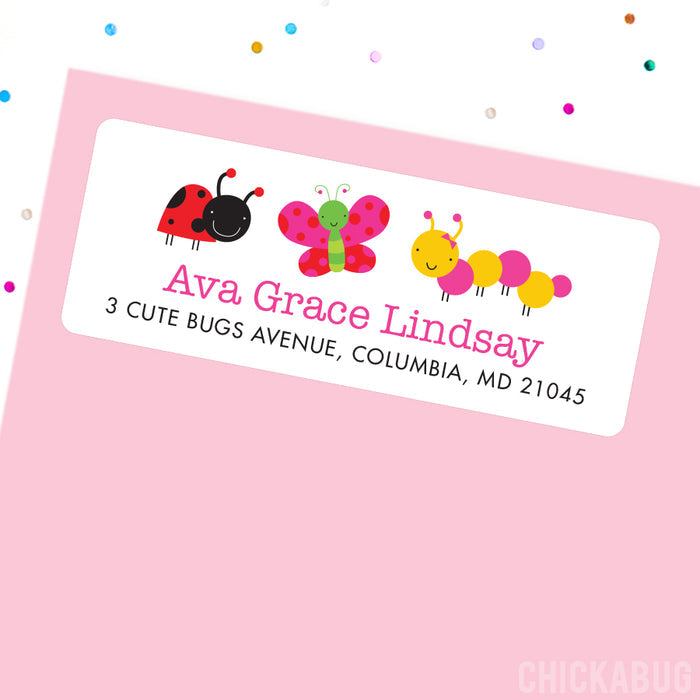 Cute Bugs Address Labels
