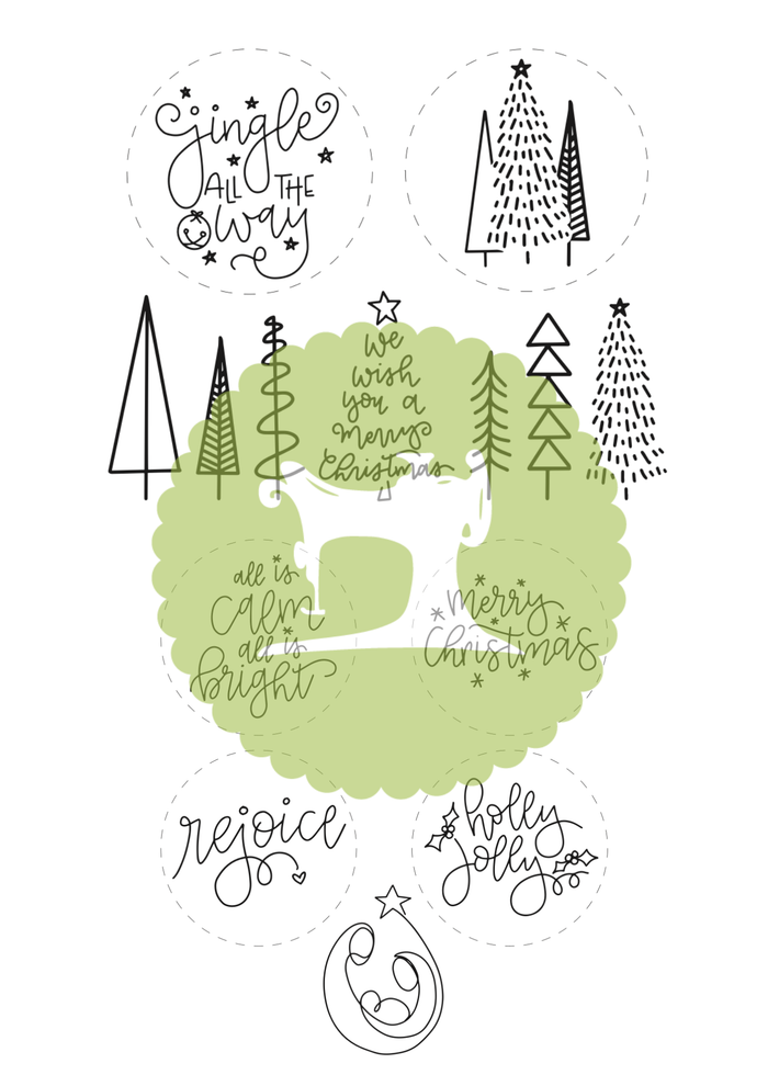 Cute for Christmas (Downloadable Machine Embroidery Designs)
