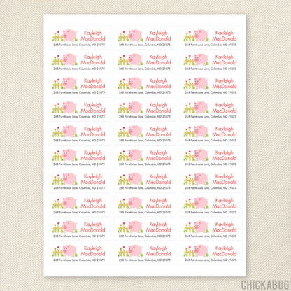 Cute Pig Address Labels
