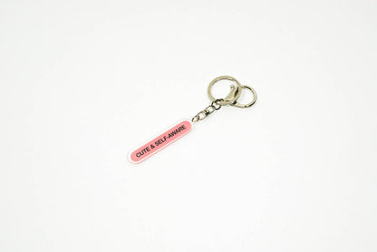 Cute & self-aware recycled acrylic keychain / bag charm