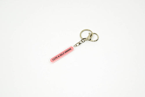 Cute & self-aware recycled acrylic keychain / bag charm