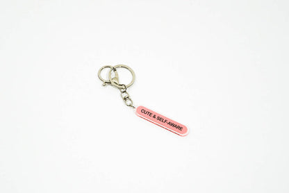 Cute & self-aware recycled acrylic keychain / bag charm