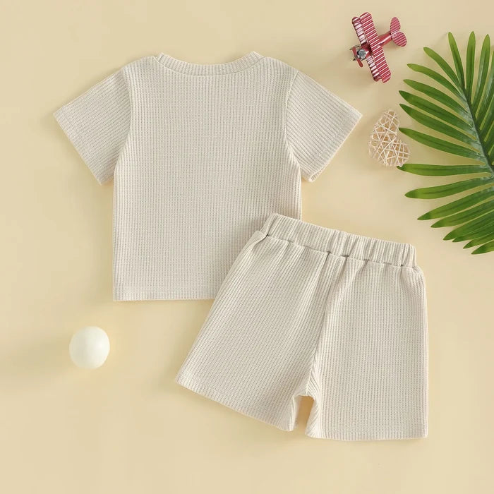 DADDY'S CADDY Waffle Knit Outfit