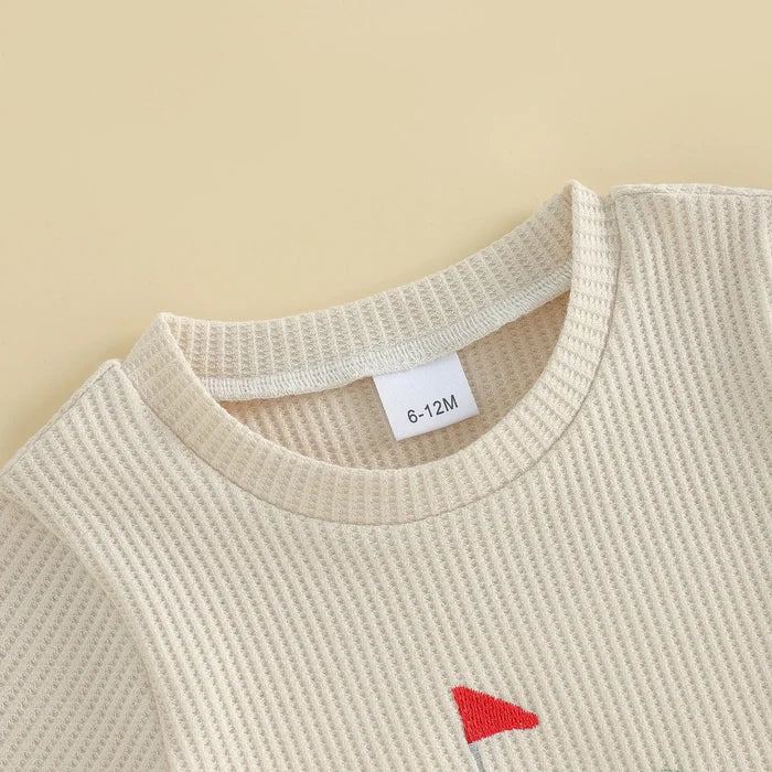 DADDY'S CADDY Waffle Knit Outfit