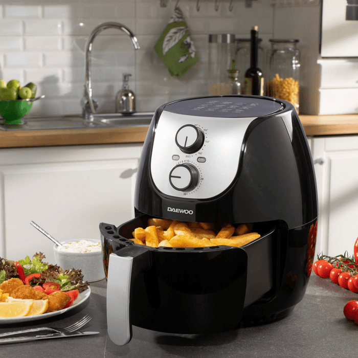 DAEWOO BLACK 4L SINGLE POT AIR FRYER SDA2636