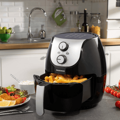 DAEWOO BLACK 4L SINGLE POT AIR FRYER SDA2636
