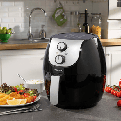 DAEWOO BLACK 4L SINGLE POT AIR FRYER SDA2636