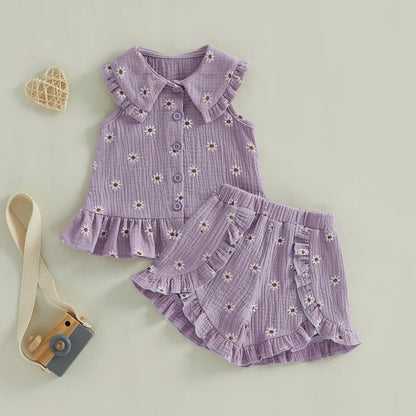DAISIES Ruffle Hem Outfit