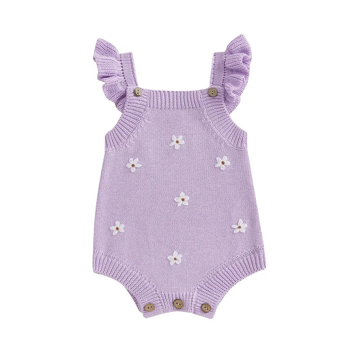 DAISY Knitted Ruffle Romper
