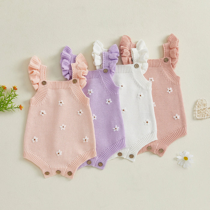 DAISY Knitted Ruffle Romper