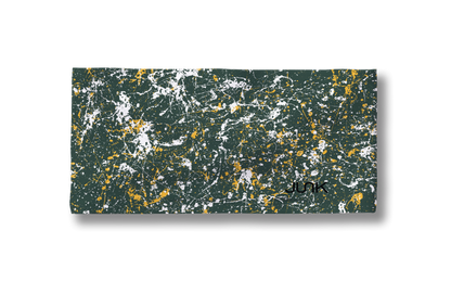 Dark Green White Splatter Big Bang Lite Headband - View 3