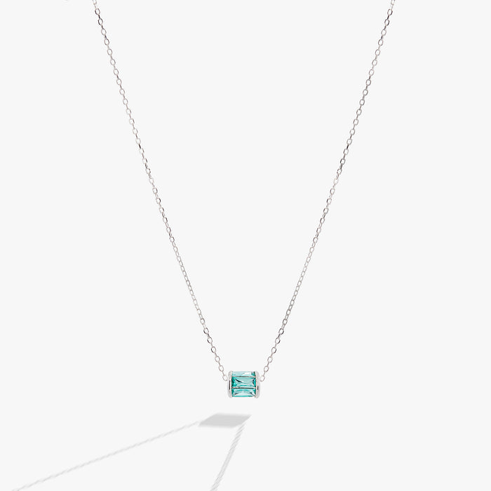 December Birthstone Precious Pendant Necklace
