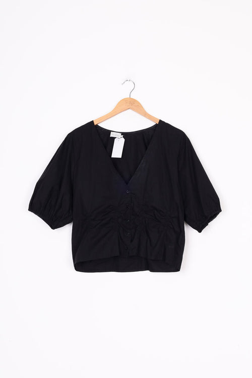 Deiji Studios Womens Black Top Size L