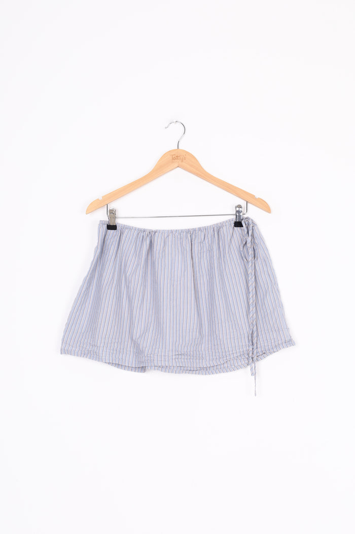 Deiji Studios Womens Blue Mini Skirt Size XL