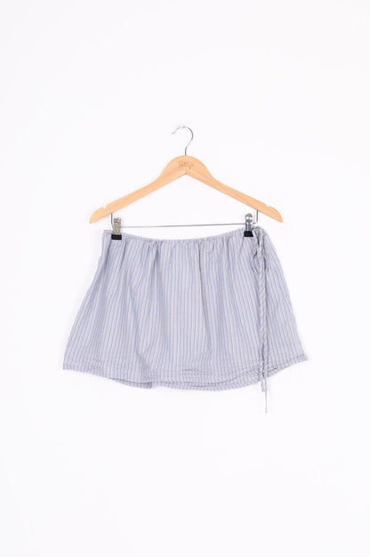 Deiji Studios Womens Blue Mini Skirt Size XL