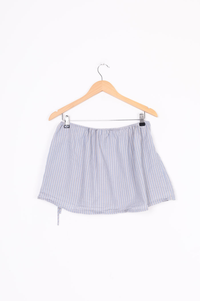 Deiji Studios Womens Blue Mini Skirt Size XL