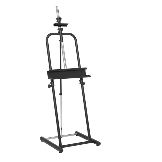 Deluxe Metal, Adjustable, Artist Easel (87.75" Tall) for Painting Large Canvases up to 72" High with Storage Tray - 13188