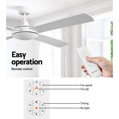 Devanti 52 Ceiling Fan w/Remote - White - Devanti
