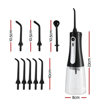 Devanti Cordless Water Flosser Dental Oral Irrigator Black - Devanti