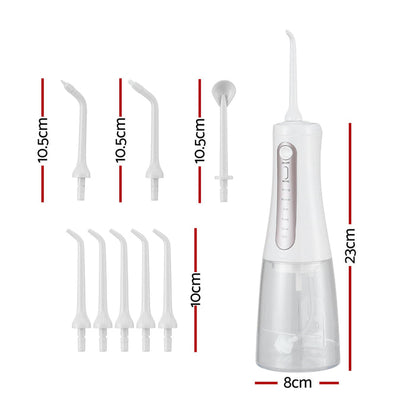 Devanti Cordless Water Flosser Dental Oral Irrigator White - Devanti