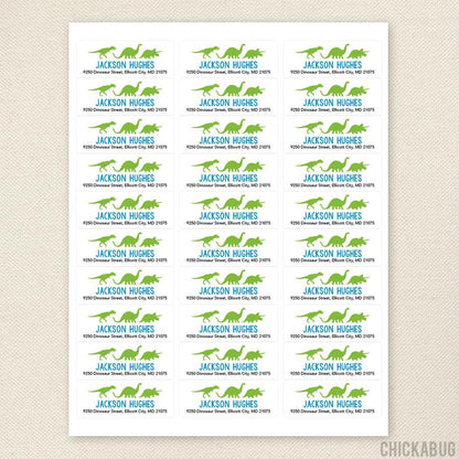 Dinosaur Address Labels