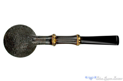Blue Room Briars is proud to present this Doug Finlay Pipe Partial Blast Rhodesian with Dark Bamboo