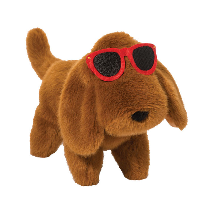 Douglas 8 Inch Muzzle Dannette Dachshund with Sunglasses Plush Toy