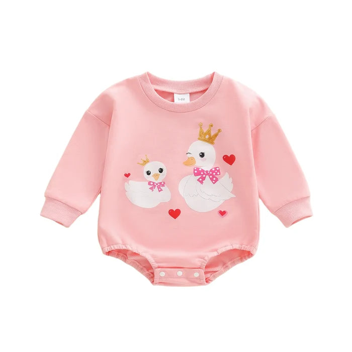 DUCKY PRINCESS Long-Sleeve Onesie
