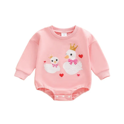 DUCKY PRINCESS Long-Sleeve Onesie