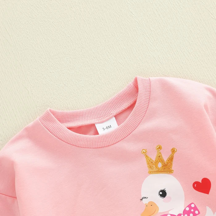 DUCKY PRINCESS Long-Sleeve Onesie